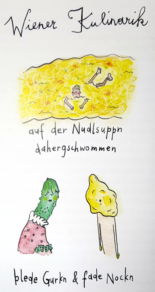 Illustration aus dem Buch Schimpfen wie ein echter Wiener © M. A. Graff