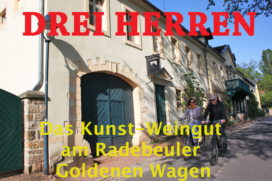 Das Weingut Drei Herren in der Weingartenstraße 34, Radebeul