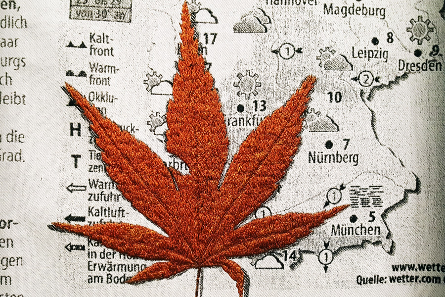 Tapisserie von Ana Torfs, Detail