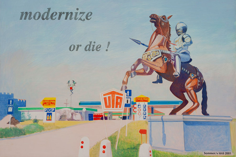 Johanna Kandl, Modernize or die, 2002, Courtesy Johanna Kandl und Christine König Galerie