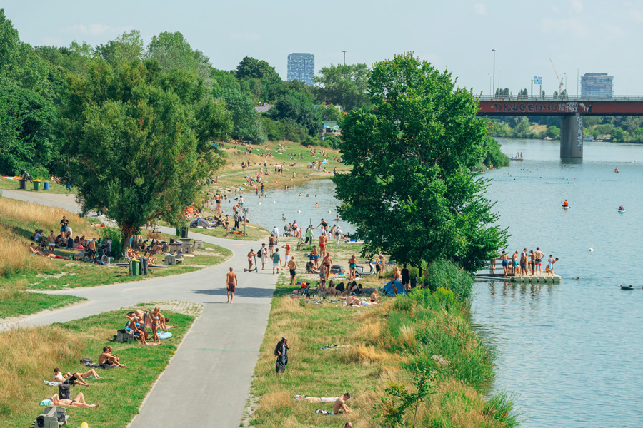 Die Donauinsel. Foto: Klaus Pichler, Wien Museum