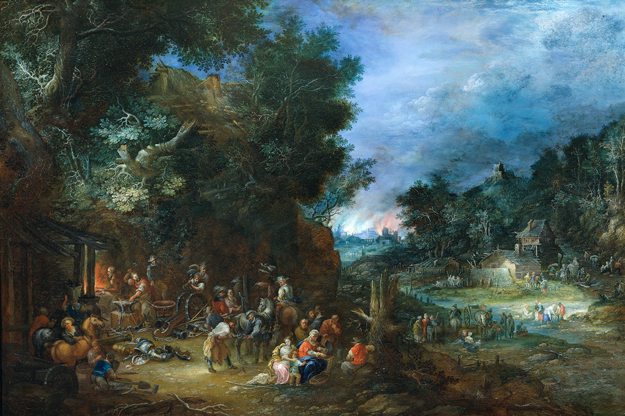 Johann Jakob Hartmann, Das Feuer, Detail © Johannes Stoll / Belvedere, Wien 