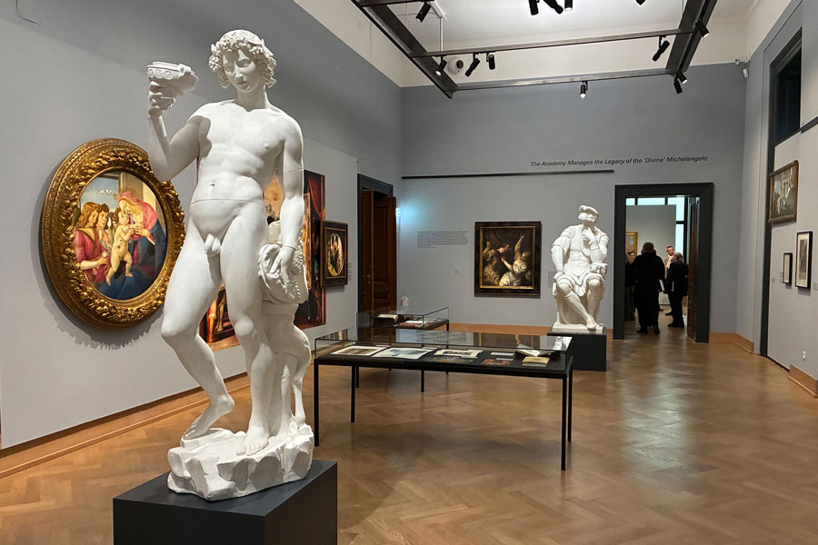 Der große Michelangelo ist tot! Ausstellungsansicht