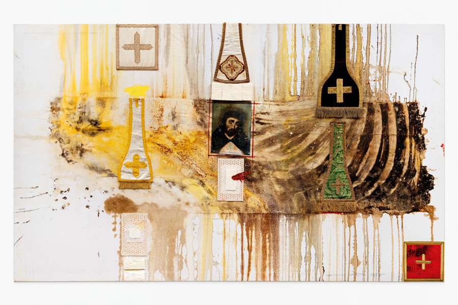 Hermann Nitsch, Reliktmontage, 2007 © Simon Veres