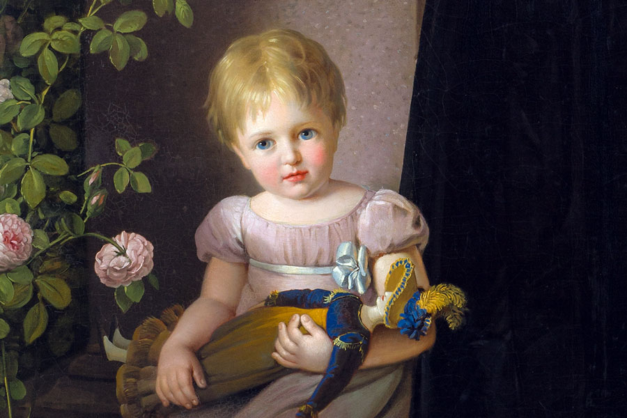 Johann Peter Krafft, Porträt „Freifrau Josephine Dietrich von Landsee“, Detail