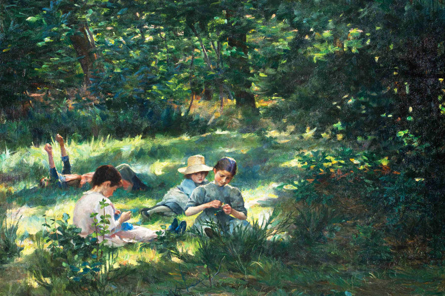 Ivana Kobilca, Kinder im Grünen, 1892 © Nationalgalerie Sloweniens