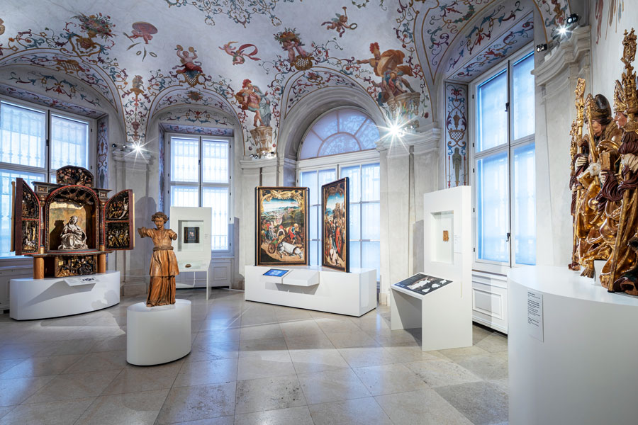 Ausstellungsansicht Schau! Die Sammlung Belvedere von Cranach bis EXPORT Foto: Johannes Stoll