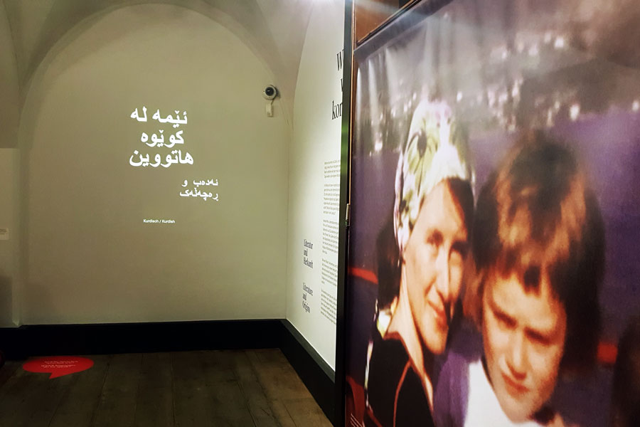 Woher wir kommen, Ausstellungsansicht  