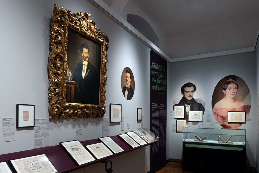 Ausstellungsansicht © KHM-Museumsverband, Theatermuseum, Foto: Jonas Thiller