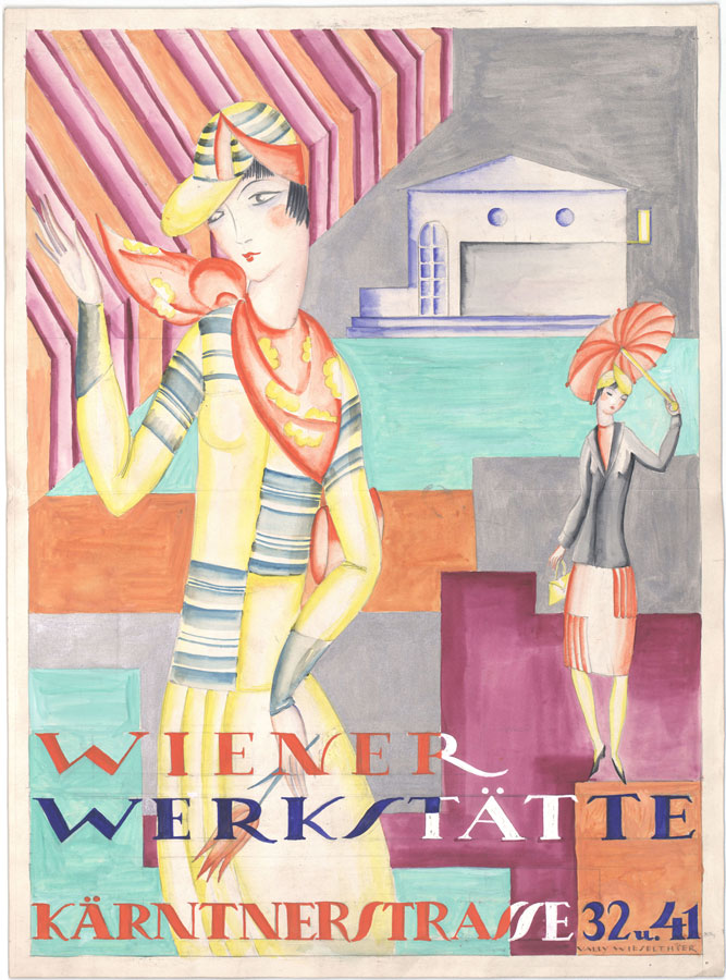 Entwurf für ein Wiener-Werkstätte-Plakat, 1928 © MAK