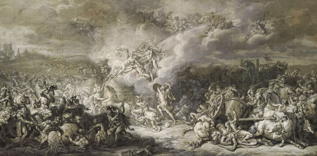 Jacques-Louis David Die Kämpfe des Diomedes, 1776 © Albertina