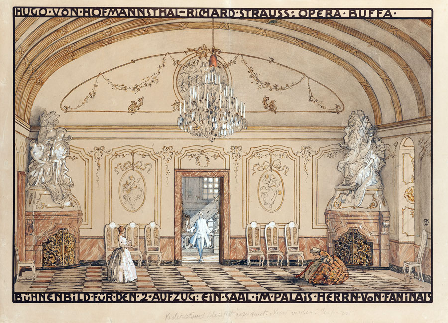 Der Rosenkavalier, „Ein Saal im Palais Herrn von Faninals“ © KHM-Museumsverband, Theatermuseum