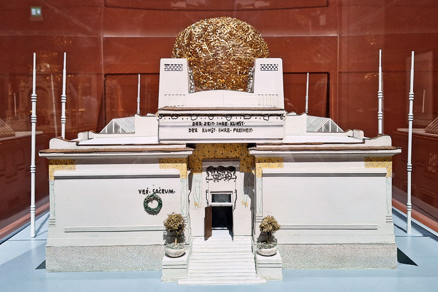 Architekturmodell der Secession von Rudolf Peter Hauptmann, Secession Wien