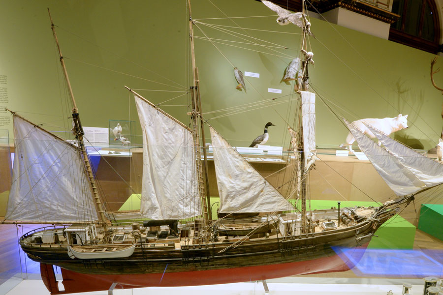 Modell des Polarforschungsschiffes Admiral Tegetthoff © NHM Wien, A. Schumacher