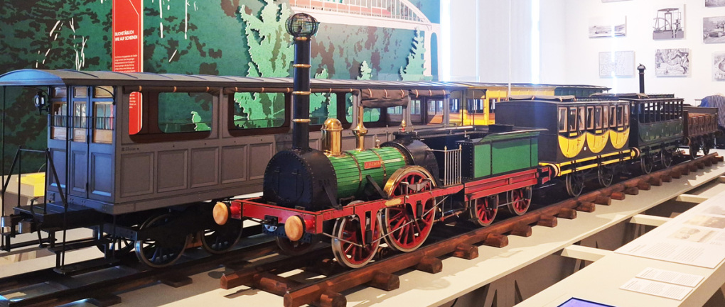 Im Bann der Bahn, Ausstellungsansicht Im Bann der Bahn, Ausstellungsansicht