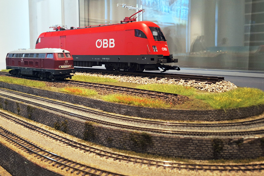 Im Bann der Bahn, Ausstellungsansicht Im Bann der Bahn, Ausstellungsansicht