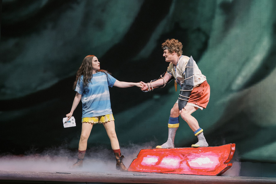 Rebecca Nelsen (Pamina), Daniel Schmutzhard (Papageno) - © Marco Sommer/Volksoper Wien 