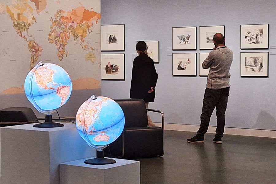 Wolfgang Ammer, Dialog mit der Welt, Ausstellungsansicht