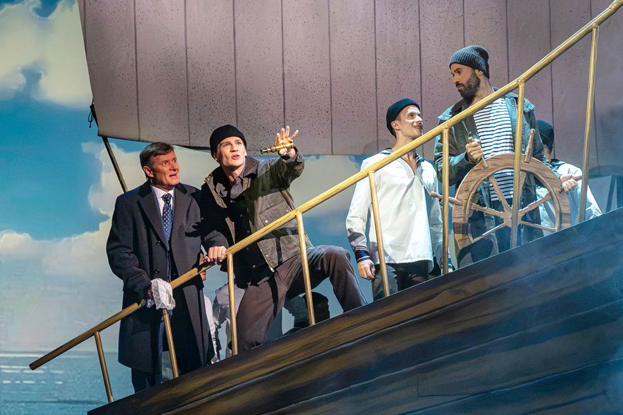 Michael Duregger, Timotheus Hollweg, Magnus Jahr, Branimir Agovi © Lalo Jodlbauer/Bühne Baden Michael Duregger, Timotheus Hollweg, Magnus Jahr, Branimir Agovi © Lalo Jodlbauer/Bühne Baden