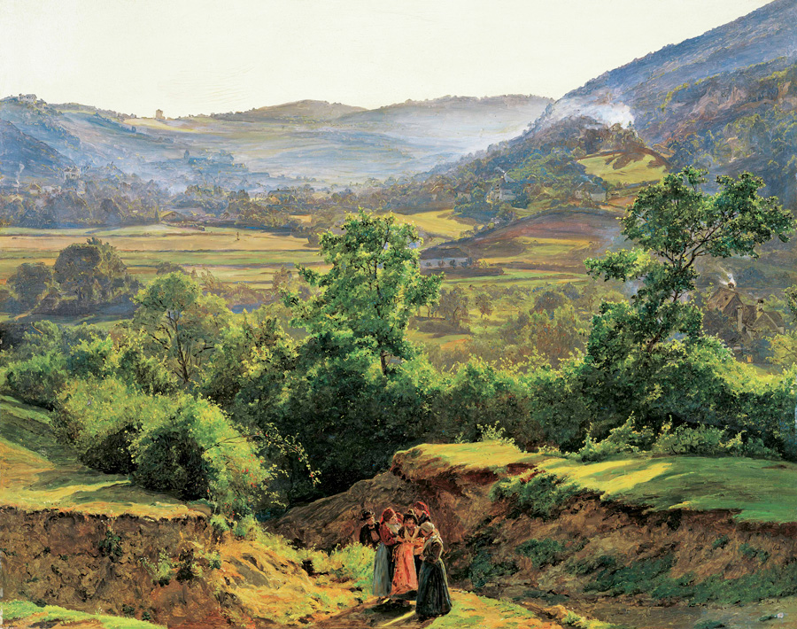  Ferdinand Georg Waldmüller, Berglandschaft mit der Ruine Liechtenstein bei Mödling, 1859 