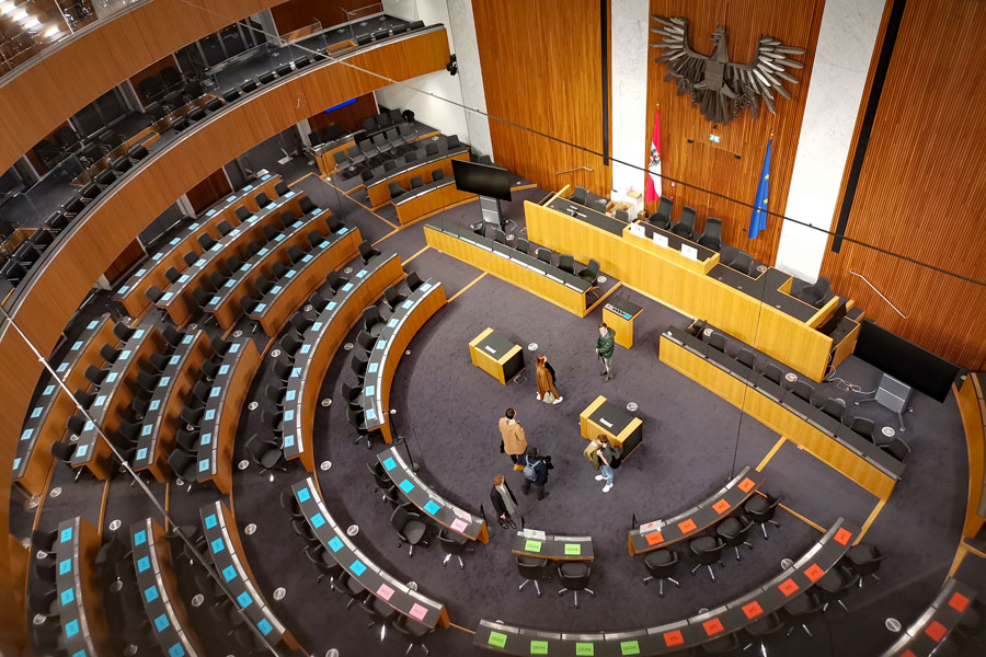 Der Sitzungssaal des Nationalrates