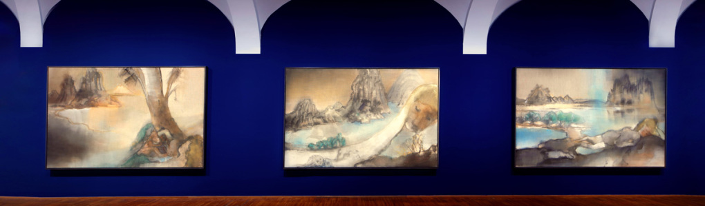 Leiko Ikemura Triptychon Teile 1-3 (Genesis, Tokaido, Tokaido), 2015 © 2025 Leiko Ikemura Leiko Ikemura Triptychon Teile 1-3 (Genesis, Tokaido, Tokaido), 2015 © 2025 Leiko Ikemura