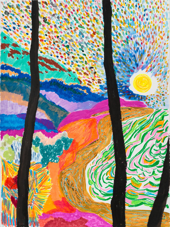 Shara Hughes Sundown, 2025, Courtesy of the artist and Galerie Eva Presenhuber, Zürich/Vienna 