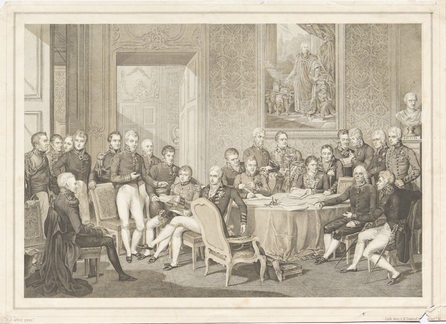 Jean Baptiste Isabey (Künstler), B. Dondorf (Verlag), Sitzung des Wiener Kongress 1815, nach 1819