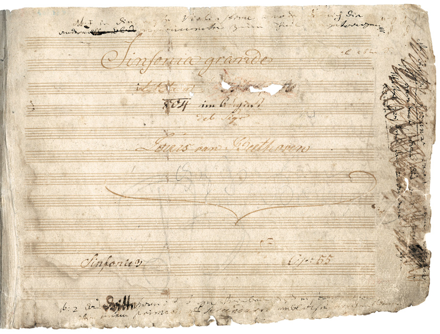 Ludwig van Beethoven (1770–1827) Sinfonie Nr. 3 in Es-Dur op. 55, »Eroica« © Ges. der Musikfreunde 