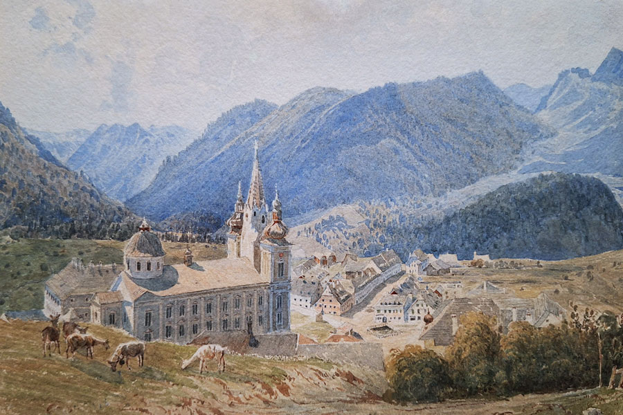 Franz Alt, Blick auf Mariazell, 1840