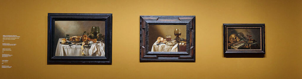 Ausstellungsansicht Pieter Claesz: Stillleben © KHM-Museumsverband