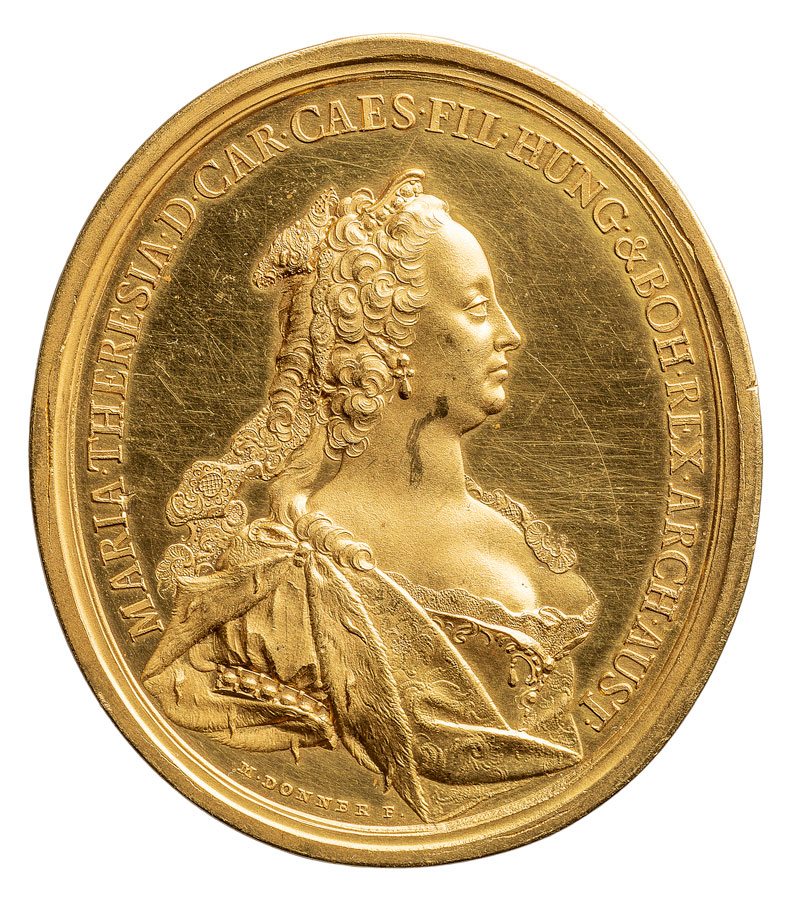 Matthäus Donner (1704–1756) Gnadenmedaille Maria Theresias © KHM-Museumsverband