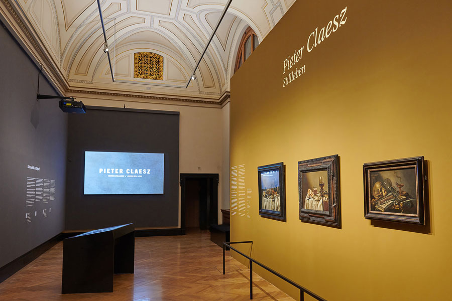 Ausstellungsansicht Pieter Claesz: Stillleben © KHM-Museumsverband
