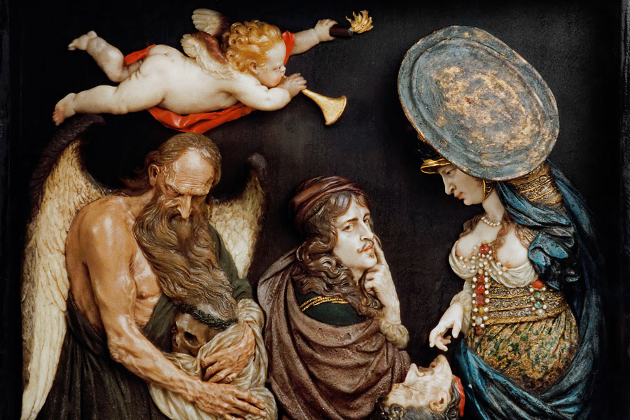 Selbstbildnis des Künstlers zwischen Minerva und Saturn © Landeshauptstadt Hannover