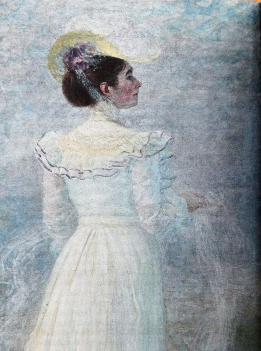 Emma Auchentaller, gemalt von ihrem Gatten aus dem besprochenen Buch