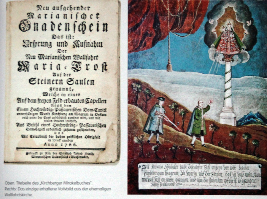 Mirakelbuch und Votivbild aus Kirchberg am Wagram