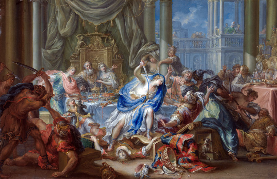 Die Hochzeit von Theseus und Phädra von Johann Georg Platzer © Fotostudio Stanger
