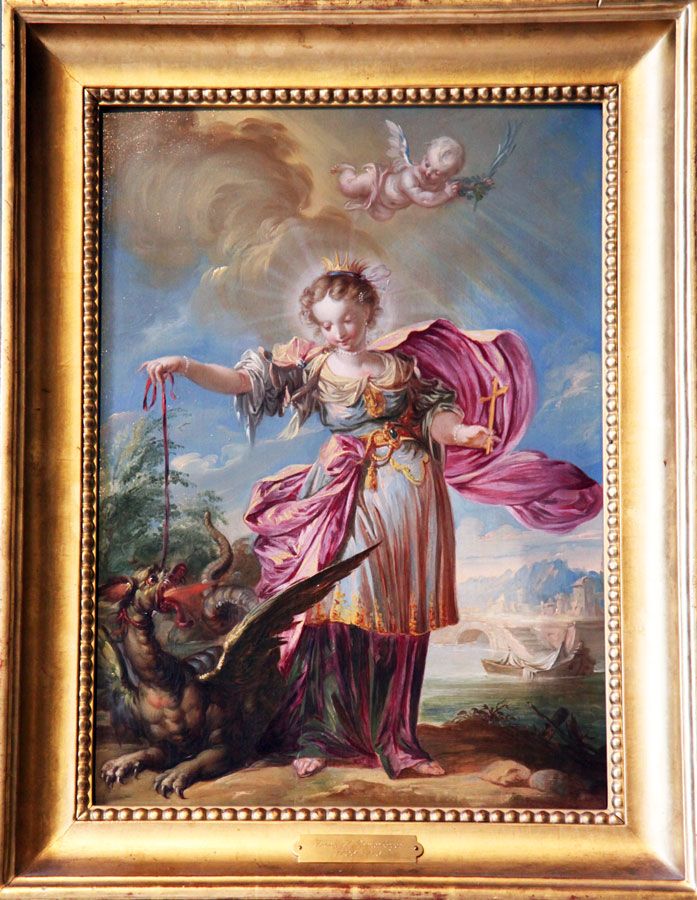 Die heilige Margarethe mit dem Drachen, Franz Sebald Unterberger