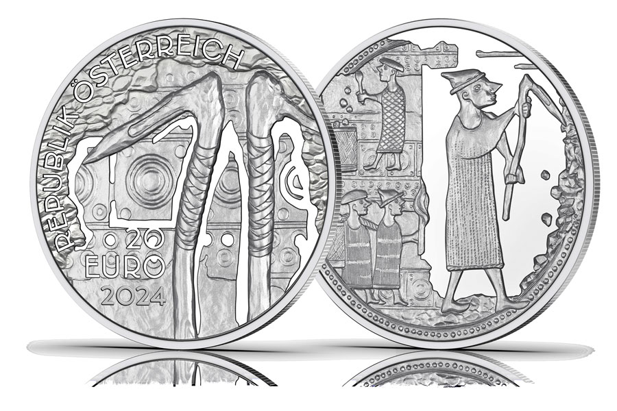  Münze mit Bergbau Abbildung © Münze Österreich