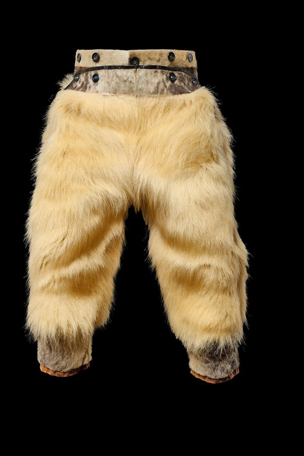 Winterhose Hersteller unbekannt Westliche Arktis Nordamerikas, 1950er Jahre Eisbärfell 