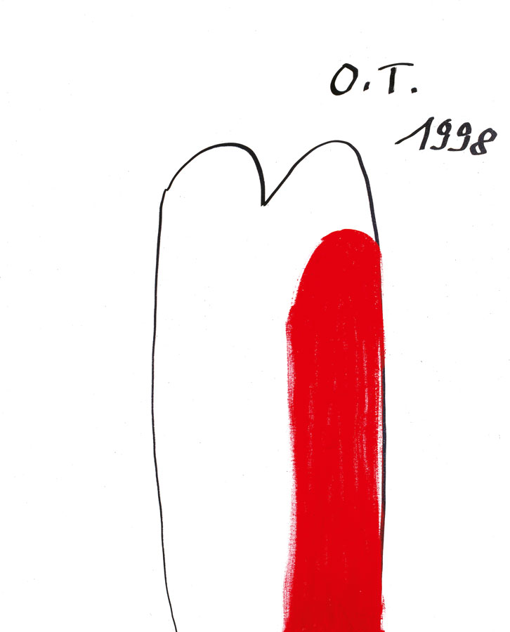 Oswald Tschirtner: Herz (1998) © Privatstiftung Künstler aus Gugging