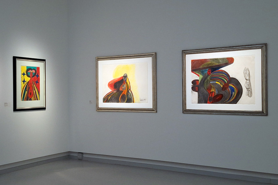 Ausstellungsansicht  mit Arbeiten von Johann Hauser