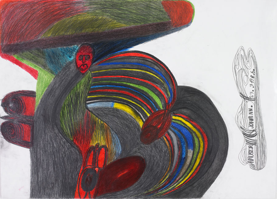 ohann Hauser: Nackte Frau mit Hut (1986) Diamond Collection, Wien / Vienna