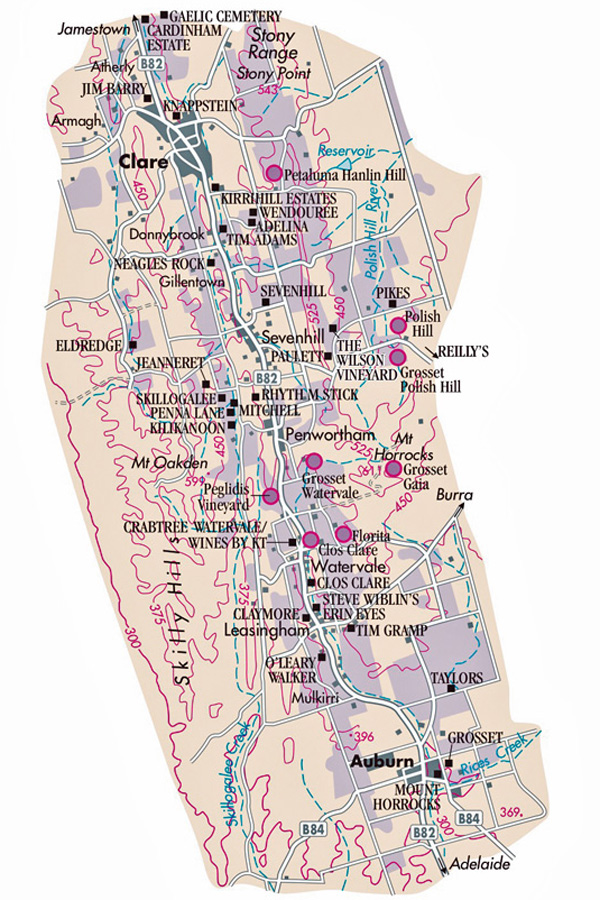 Beispiel für eine der im Atlas abgebildeten Landkarten