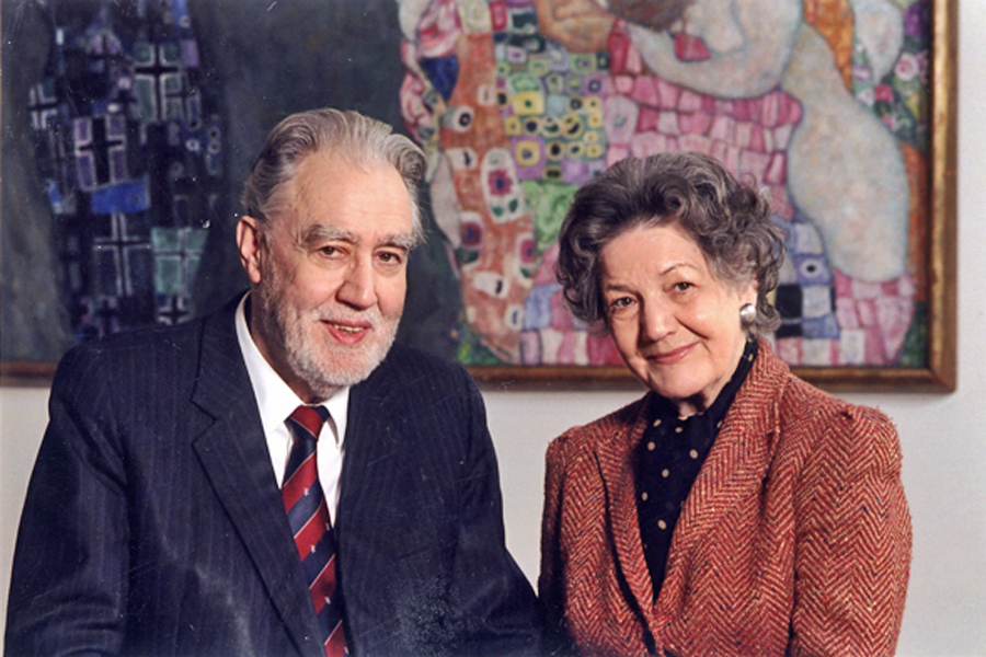 Das Sammlerehepaar Rudolf und Elisabeth Leopold, fotografiert von Walter Henisch