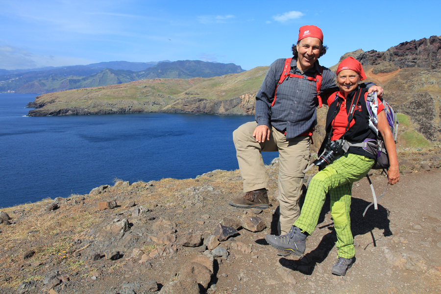 Christian Hlade und Christa Dornfeld in Madeira © Weinwandern Presse