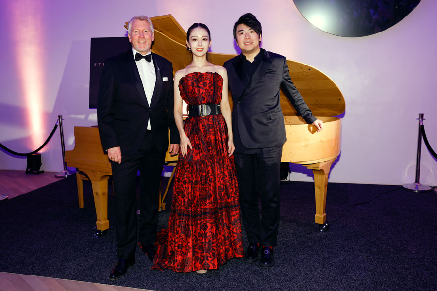 Guido Zimmermann, Gina Alice Redlinger, Lang Lang © Franziska Krug/Getty Images for Steinway & Sons