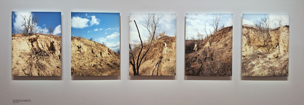 Eine Frau in der (Löss-)Landschaft, Ausstellungsansicht