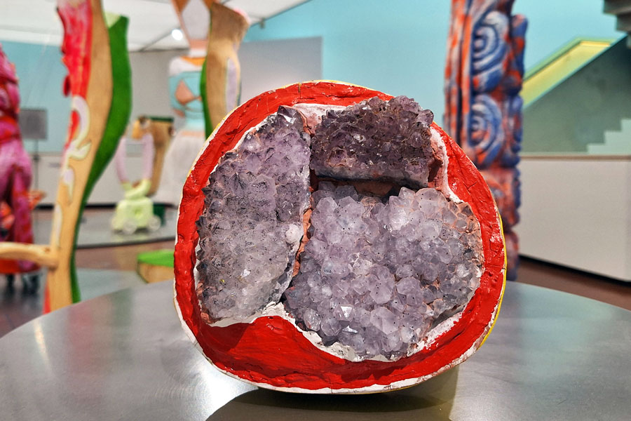 R_i_n_g_ _d_e_r_ _G_öt_t_i_n_ _2011,  Lindenholz, Amethyste