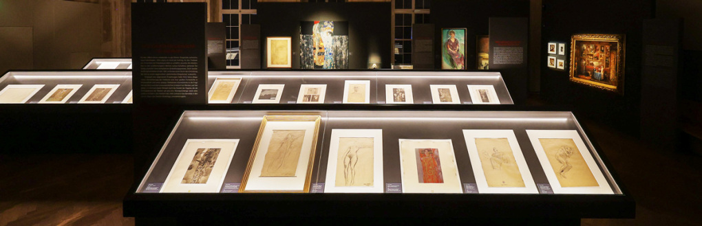 Klimt und die Medizin, Ausstellungsansicht © Daniel Hinterramskogler